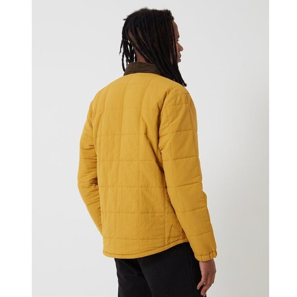 Patagonia Isthmus Quilted Shirt Jacket / Large / Buckwheat Gold Fleece Lined - Picture 4 of 13